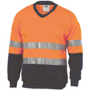 3921 Hi Vis Two Tone Sweatshirt Taped