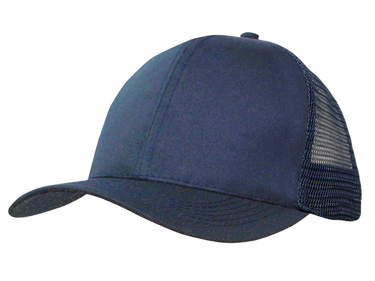 Headwear Organic brushed Heavy Cotton/Mesh Back Cap (3987)