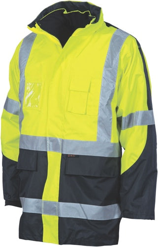 3998 HiVis Cross Back 2 Tone D/N “6 in 1” Contrast Jacket