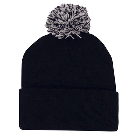 Acrylic Beanie With Pom Pom