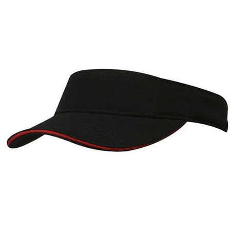 Headwear Brushed Heavy Cotton Visor Cap (4230)