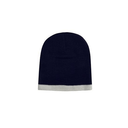 Roll Down Two Tone Acrylic Beanie - Toque Hat