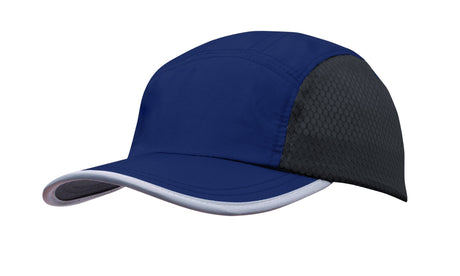 Headwear Sports Ripstop With Bee Hive Mesh And Towelling Sweatband (4003)