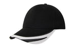 Headwear Brushed Heavy Cotton With Peak Trim Embroidered (4072)