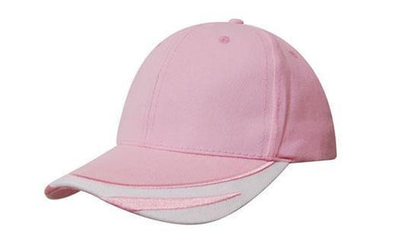 Headwear Brushed Heavy Cotton With Peak Trim Embroidered (4072)