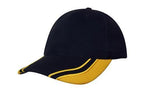 Headwear Brushed Heavy Cotton With Curved Peak Inserts (4073)