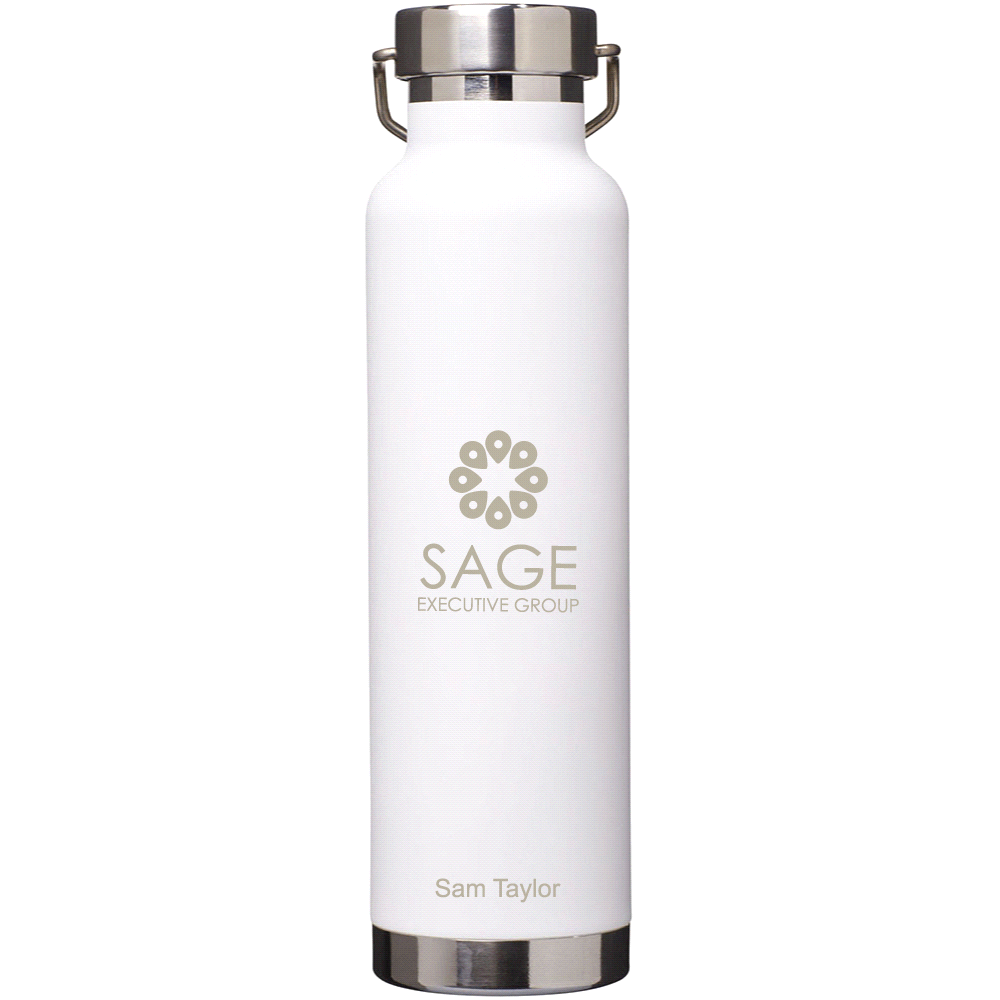 Copper Vacuum Insulated Bottle 650ml - Engraved