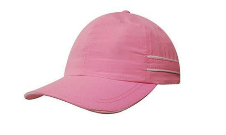 Headwear Microfibre Sports Cap with Piping and Sandwich Cap (4077)