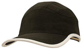 Headwear Microfibre Sports Cap With Trim On Edge Of Crown & Peak Cap (4094)