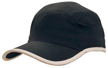 Headwear Microfibre Sports Cap With Trim On Edge Of Crown & Peak Cap (4094)