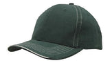 Headwear Brushed Heavy Cotton With Contrasting Stitching And Open Lip Sandwich Cap (4097)