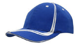 Headwear Brushed Heavy Cotton with Waving Stripes on Crown & Peak Cap (4099)