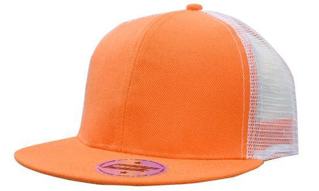 Headwear Premium American Twill With Mesh Back & Snap Back Pro Styling Cap (4138)