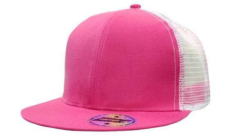 Headwear Premium American Twill With Mesh Back & Snap Back Pro Styling Cap (4138)