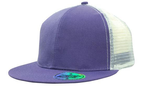 Headwear Premium American Twill With Mesh Back & Snap Back Pro Styling Cap (4138)