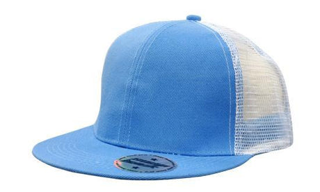 Headwear Premium American Twill With Mesh Back & Snap Back Pro Styling Cap (4138)