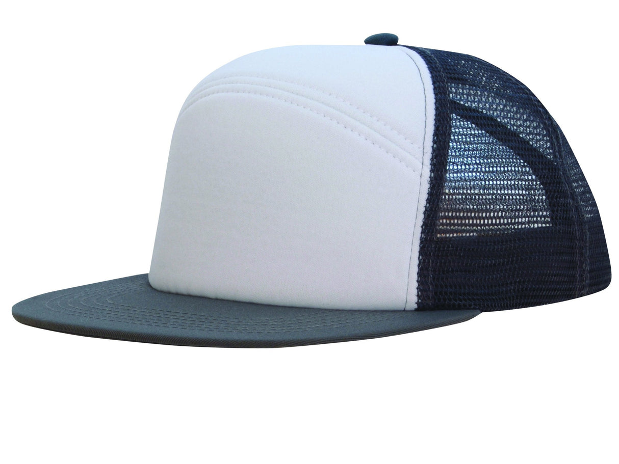 Headwear Foam Front A Frame Cap With Mesh Back (4159)