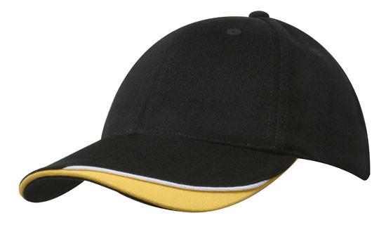 Headwear Brushed Heavy Cotton With Indented Peak (4167)