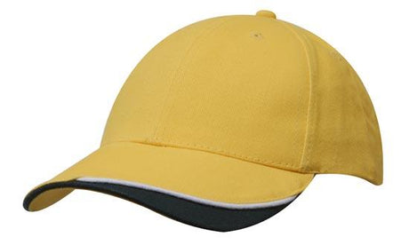 Headwear Brushed Heavy Cotton With Indented Peak (4167)