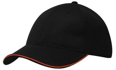 Headwear Double Pique Mesh With Open Sandwich Cap (4185)