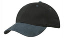 Headwear Brushed Heavy Cotton With Suede Peak Cap (4200)