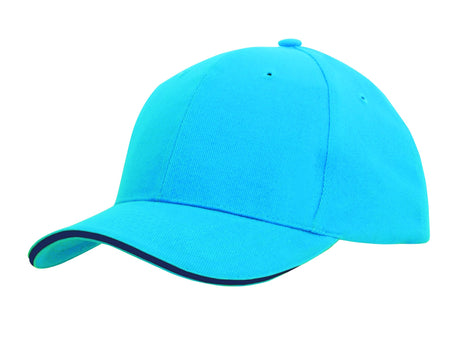 Headwear Brushed Heavy Cotton With Sandwich Trim (4210)