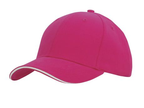 Headwear Brushed Heavy Cotton With Sandwich Trim (4210)