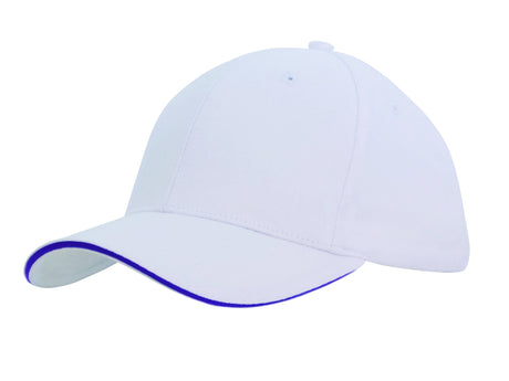 Headwear Brushed Heavy Cotton With Sandwich Trim (4210)