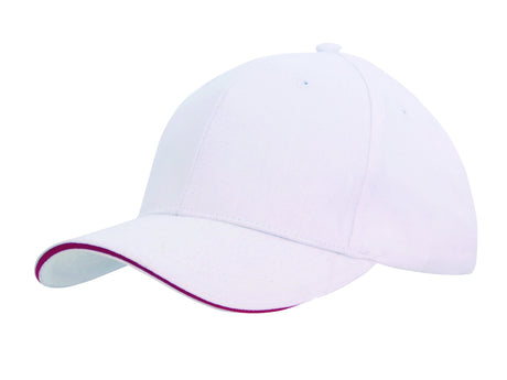 Headwear Brushed Heavy Cotton With Sandwich Trim (4210)