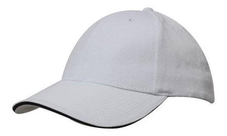 Headwear Brushed Heavy Cotton With Sandwich Trim (4210)