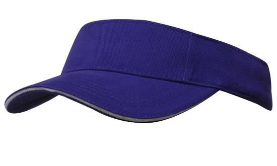 Headwear Brushed Heavy Cotton Visor Cap (4230)