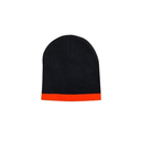 Roll Down Two Tone Acrylic Beanie - Toque Hat