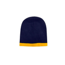 Roll Down Two Tone Acrylic Beanie - Toque Hat