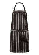 CA030 ChefsCraft Full Bib Cafe Stripe Apron w/Pockets