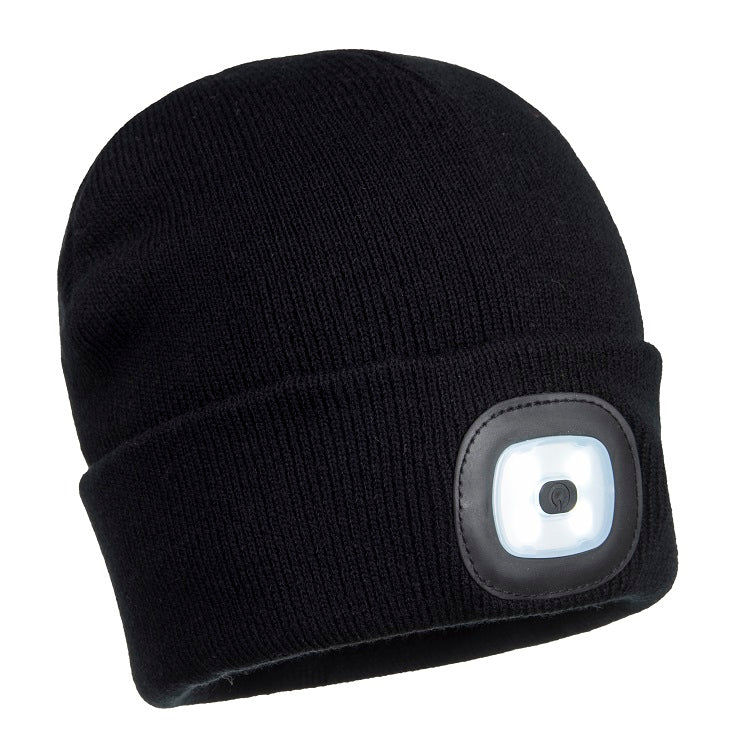 B029 Beanie LED Head Light USB Rechargeable - dixiesworkwear