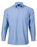 BS03L Men's Chambray Long Sleeve