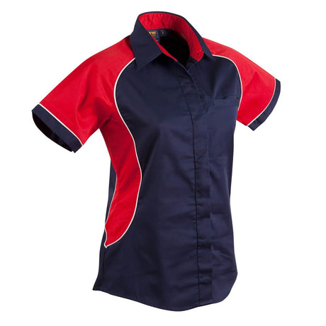 BS16 Ladies Arena Tri-Colour Contrast Shirt