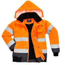 C465 Hi Vis 3-IN-1 Constrast Bomber Jacket - dixiesworkwear