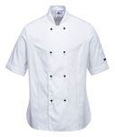 C737 - Rachel Ladies Short Sleeve Chefs Jacket