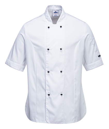 C737 - Rachel Ladies Short Sleeve Chefs Jacket