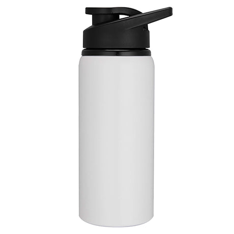 Aluminium Custom Sports Bottle w/ Flip Top Lid 600ml - Engraved