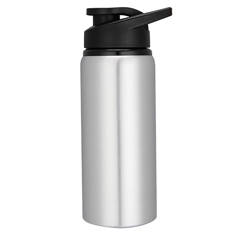 Aluminium Custom Sports Bottle w/ Flip Top Lid 600ml - Engraved