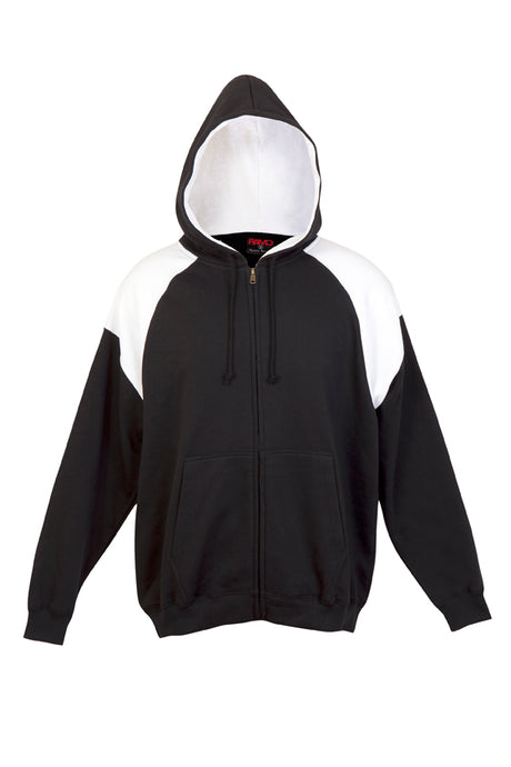 F303HZ Bondi Mens Shoulder Contrast Zip Hoodie