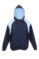 F303HZ Bondi Mens Shoulder Contrast Zip Hoodie