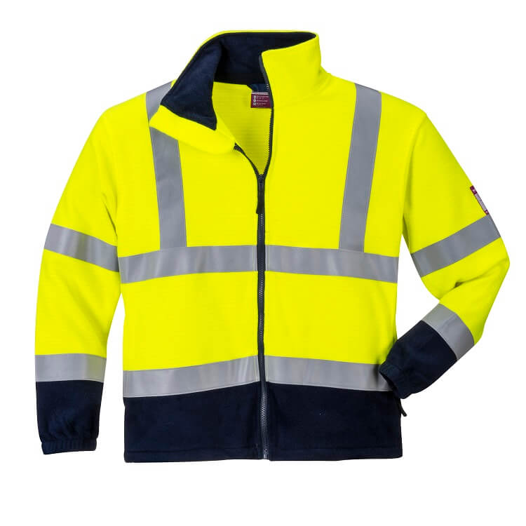 FR31 Flame Resistant Anti Static Hi Vis Fleece - dixiesworkwear