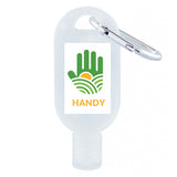 30ml Hand Sanitiser Gel with Carabiner - Printed
