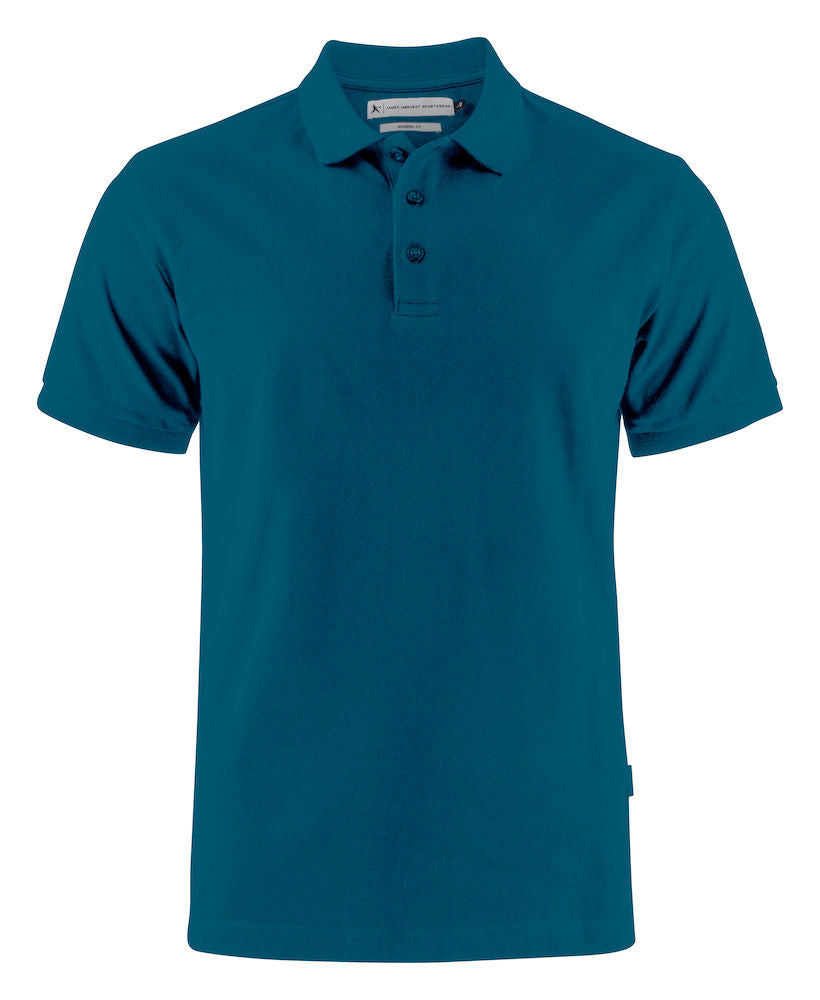 JH200 James Harvest Cotton Polo Mens - Embroidered