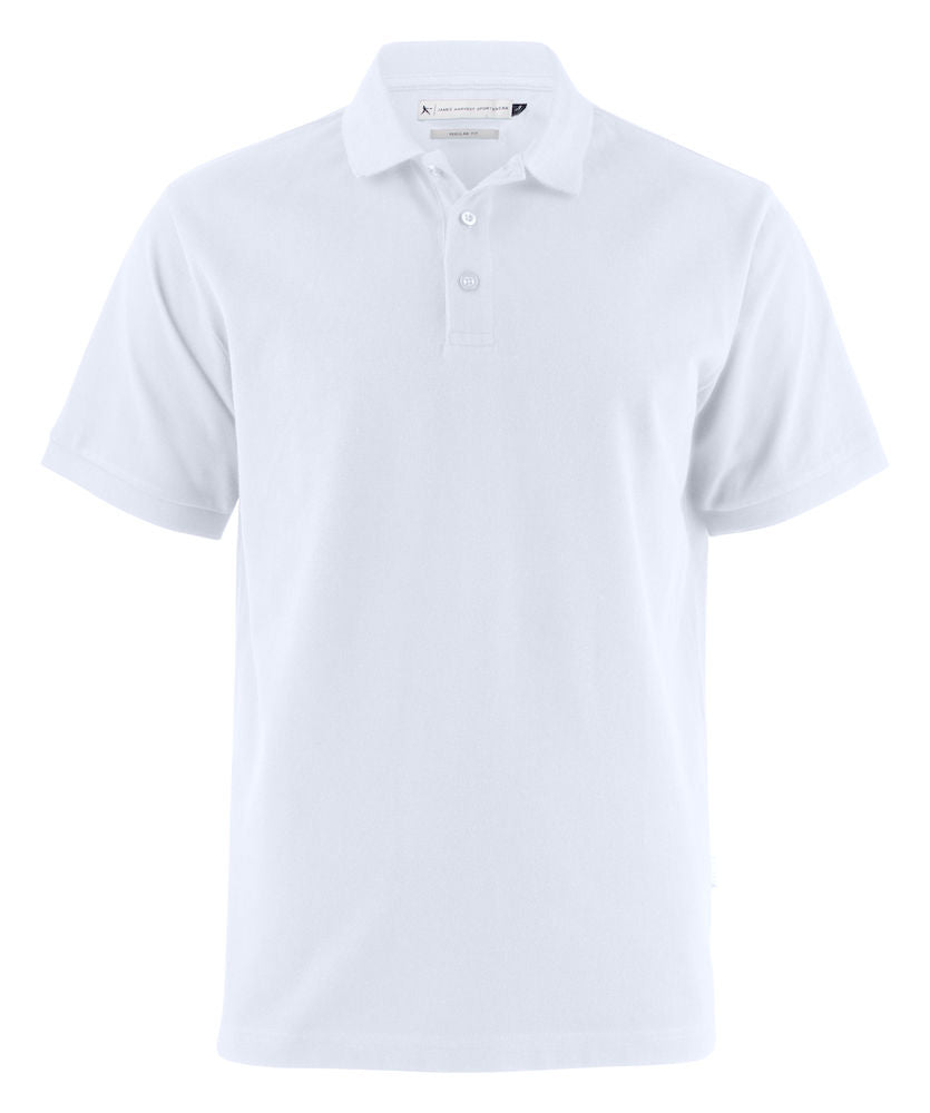 JH200 James Harvest Cotton Polo Mens - Embroidered