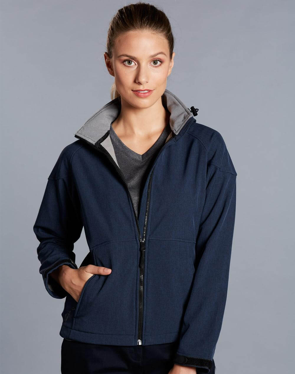 JK34 Aspen Softshell Hood Jacket Ladies