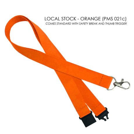 Polyester Lanyards – 20mm - Printed - Local Stock